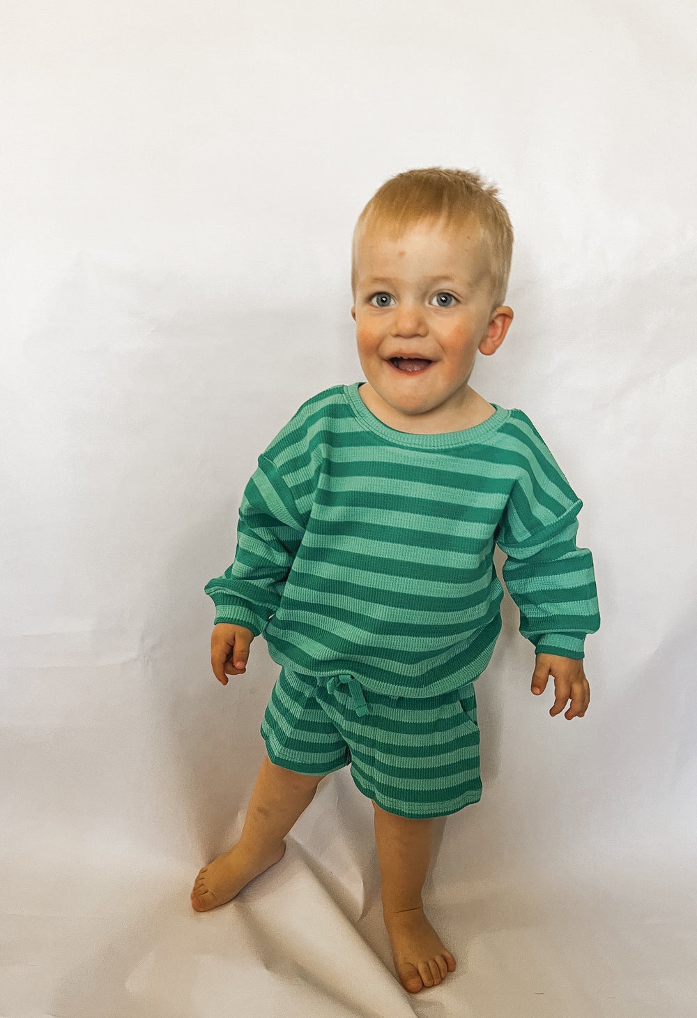 Green Cotton Candy Waffle Set