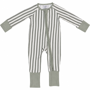 Green Stripe Bamboo Zipper Green Stripe Bamboo Zipper