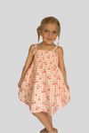 Gingham Cherries / Muslin Smocked Tube Dress
