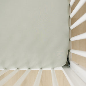 Sage Bamboo Stretch Crib Sheet Sage Bamboo Stretch Crib Sheet