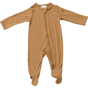 Mustard Bamboo Footed Zipper Mustard Bamboo Footed Zipper