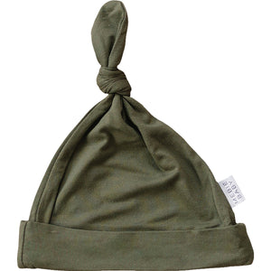 Olive Bamboo Newborn Knot Hat Olive Bamboo Newborn Knot Hat