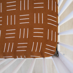 Mustard Mudcloth Muslin Crib Sheet Mustard Mudcloth Muslin Crib Sheet