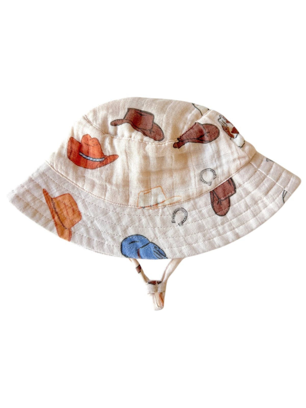 Western / Muslin Bucket Hat: 12-24M