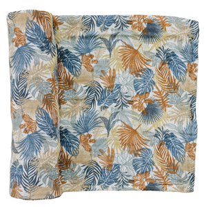 Paradise Palms Muslin Swaddle Blanket Paradise Palms Muslin Swaddle Blanket