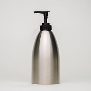 Stainless Steel Keeper Bottle | 16 oz | with Black Pump Stainless Steel Keeper Bottle | 16 oz | with Black Pump