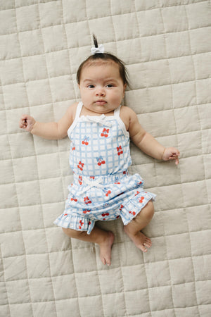 Shorts Set | Gingham Cherry Shorts Set | Gingham Cherry