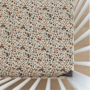 Harvest Floral Muslin Crib Sheet Harvest Floral Muslin Crib Sheet