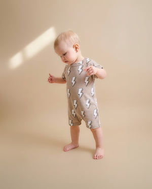 Cotton Romper | Electric Beige Cotton Romper | Electric Beige
