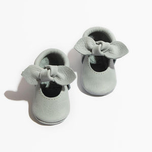 Greatest Snow on Earth Knotted Bow Baby Shoe Greatest Snow on Earth Knotted Bow Baby Shoe