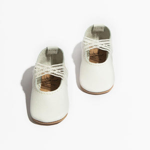 Ivory Lace Ballet Slipper Baby Shoe Ivory Lace Ballet Slipper Baby Shoe