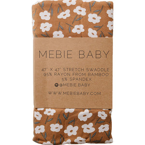 Mustard Floral Bamboo Stretch Swaddle Mustard Floral Bamboo Stretch Swaddle