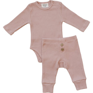 Pink Bodysuit Waffle Set Pink Bodysuit Waffle Set