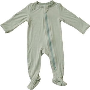 Sage Bamboo Footed Zipper Sage Bamboo Footed Zipper
