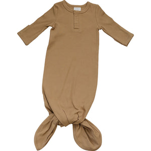 Cafe Organic Cotton Ribbed Knot Gown Cafe Organic Cotton Ribbed Knot Gown