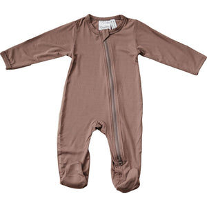 Plum Bamboo Footed Zipper Plum Bamboo Footed Zipper