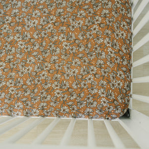 Magnolia Muslin Crib Sheet Magnolia Muslin Crib Sheet