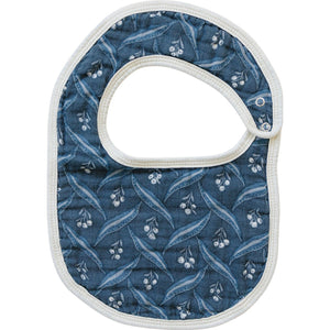 Navy Berry Classic Muslin Bib Navy Berry Classic Muslin Bib