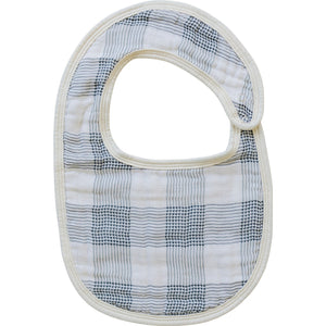 Coastal Plaid Classic Muslin Bib Coastal Plaid Classic Muslin Bib