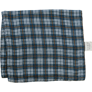Navy Plaid Muslin Burp Cloth Navy Plaid Muslin Burp Cloth