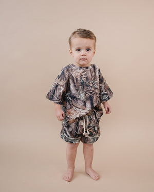 Shorts Set | Brown Camo Shorts Set | Brown Camo