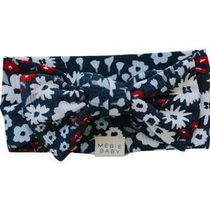 Americana Floral Ribbed Bamboo Head Wrap Americana Floral Ribbed Bamboo Head Wrap