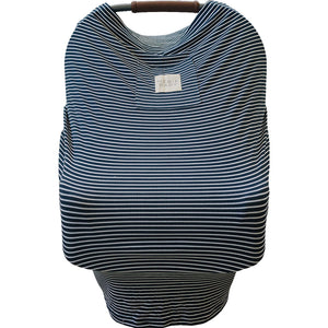 Navy Stripes Ribbed Bamboo Multi-Use Cover Navy Stripes Ribbed Bamboo Multi-Use Cover