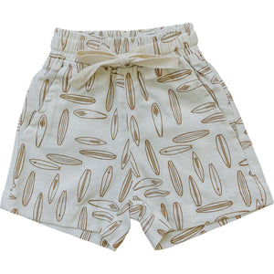 Surfboard Linen Cotton Shorts Surfboard Linen Cotton Shorts