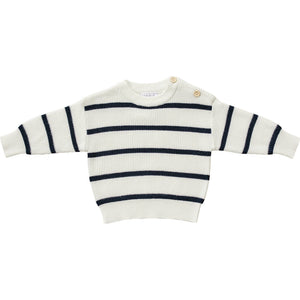 Navy Stripe Knit Sweater Navy Stripe Knit Sweater