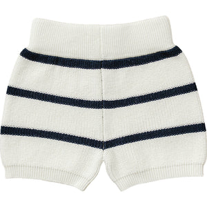 Navy Stripe Knit Shorts Navy Stripe Knit Shorts