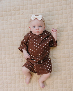 Shorts Set | Brown Polka Dots Shorts Set | Brown Polka Dots