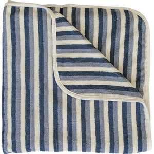 Blue Stripe Organic Cotton Beach Towel Blue Stripe Organic Cotton Beach Towel