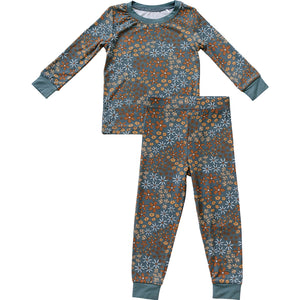 Navy Floral Bamboo Cozy Set Navy Floral Bamboo Cozy Set