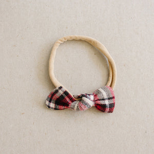 Red Plaid Hair Bow Red Plaid Hair Bow