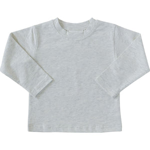 Heather Grey Long Sleeve Cotton Tee Heather Grey Long Sleeve Cotton Tee
