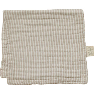 Taupe Stripe Muslin Burp Cloth Taupe Stripe Muslin Burp Cloth
