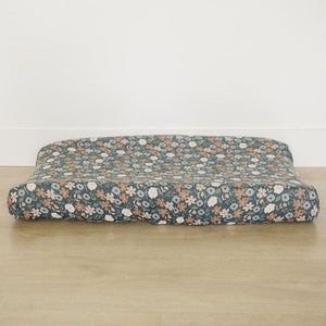 Midnight Floral Muslin Changing Pad Cover Midnight Floral Muslin Changing Pad Cover