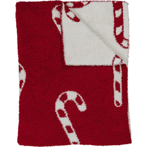 Candy Cane Plush Blanket Candy Cane Plush Blanket