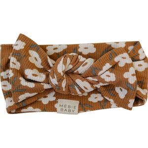 Mustard Floral Ribbed Bamboo Head Wrap Mustard Floral Ribbed Bamboo Head Wrap