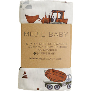 Construction Trucks Bamboo Stretch Swaddle Construction Trucks Bamboo Stretch Swaddle