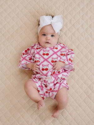 Shorts Set | Cherry Bow Shorts Set | Cherry Bow