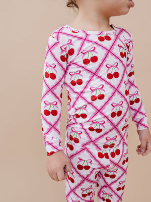 Bamboo Two Piece Set | Cherry Bow Bamboo Two Piece Set | Cherry Bow