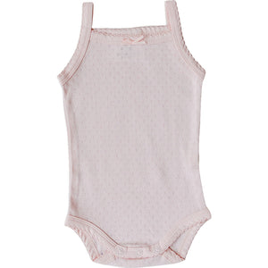 Pink Pointelle Tank Bodysuit Pink Pointelle Tank Bodysuit