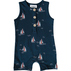 Sailboat Short Romper Sailboat Short Romper