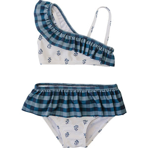 Cream Berry Ruffle Shoulder Bikini Set Cream Berry Ruffle Shoulder Bikini Set