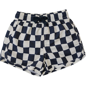 Wavy Checkered Swim Shorts Wavy Checkered Swim Shorts