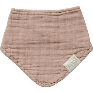 Dusty Rose Muslin Bib Dusty Rose Muslin Bib