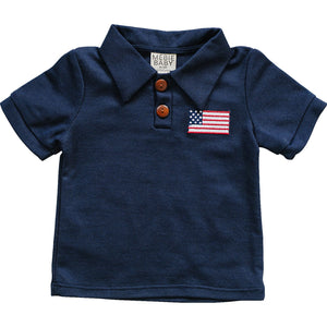 Navy Flag Polo Navy Flag Polo