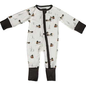 Ducks Ribbed Bamboo Zipper Ducks Ribbed Bamboo Zipper