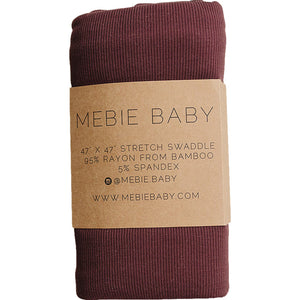 Deep Violet Ribbed Bamboo Stretch Swaddle Deep Violet Ribbed Bamboo Stretch Swaddle